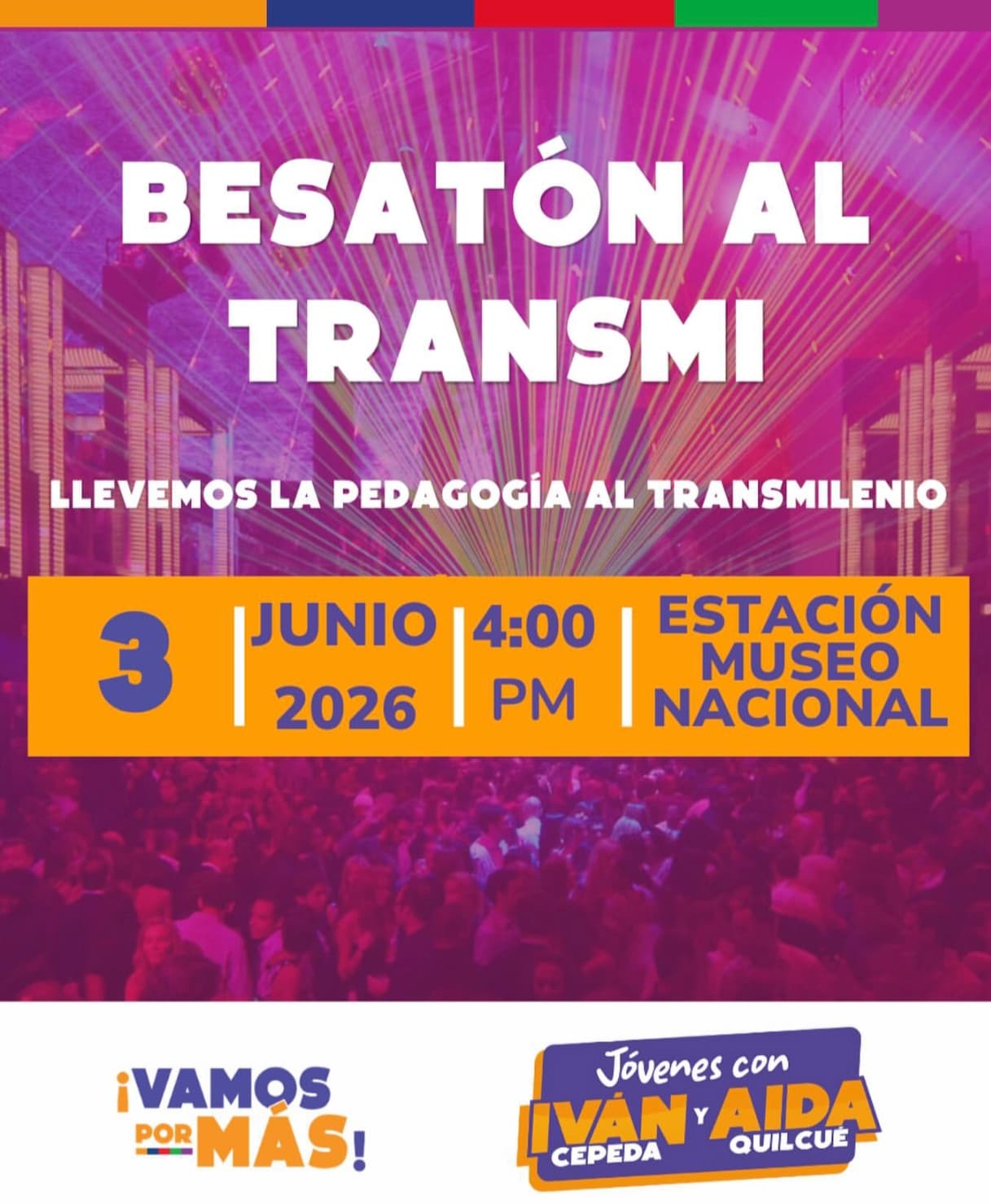 Pedagogía del amor: besaton al Transmi